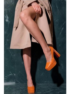 Kadın Elegant Ayakkabı Bebe Mavi Kalın Topuklu Ayakkabı Stiletto Özel Tasarım Abiye Ayakkabı