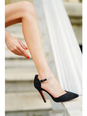 Paybuy Kadın Taş Işlemeli Sivri Burun Topuklu Şık Ayakkabı Zarif Ve Işıltılı Kombinler Için