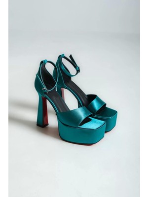 Kadın Elegant Ayakkabı Tasarım Ökçeli Platform Ayakkabı Özel Tasarım Abiye Ayakkabı