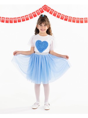 Civil Girls Kız Çocuk Tütü Etek 4-9 Yaş Mavi