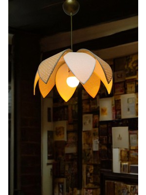 Rattan Pervane Model Sarkıt Avize Salon Oturma Odası Hol Antre Mutfak