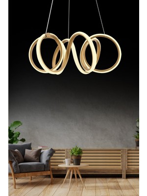 Istanbul Avize Delux Eskitme Ledli Modern Beyaz Power LED Avize