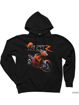 Ktm RC16 Siyah Kapşonlu Sweatshirt Hoodie