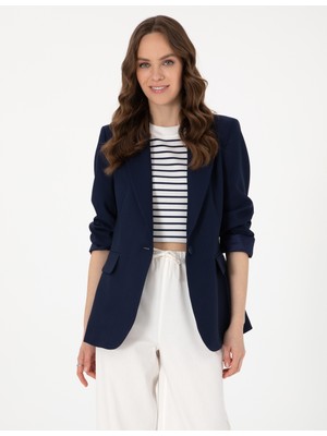 Pierre Cardin Kadın Lacivert Slim Fit Ceket 50300033-VR033