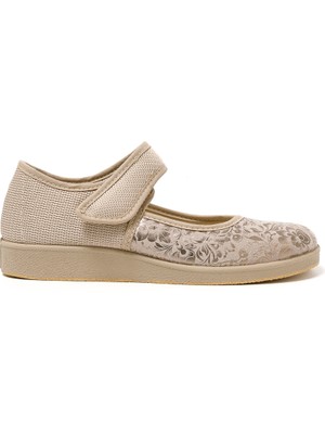 Kadın Sandalet 985 Green Life Stretch Women's Footwear Beige