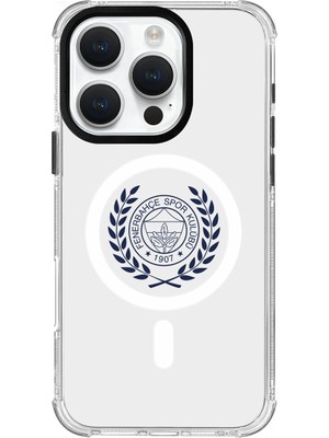 Fenerbahçe Apple iPhone 16 Pro Uyumlu Fenerbahçe Yapraklı Arma Magsafe Lisanslı Telefon Kılıfı