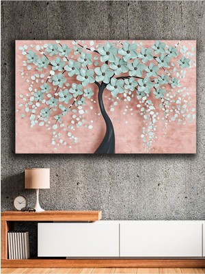 Pastel Tonlarda Bahar Esintisi Kanvas Tablo