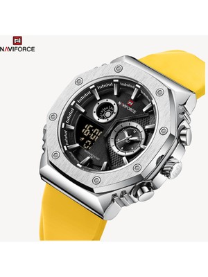 Yeni Model Naviforce Dijital Analog Alarmlı Aydınlatmalı Spor  Kol Saati