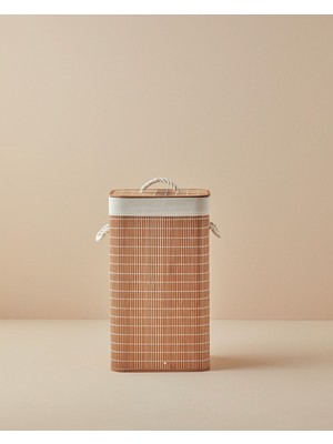 Urbann Katlanabilir Çamaşır Sepeti 35X35X60 cm Kahve