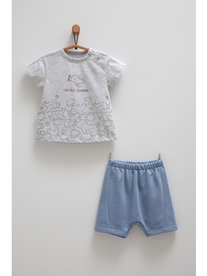 Caramell Crm Baskılı Tshirt Şort Takım