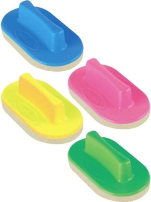 Artlantis Tahta Silgisi Plastik Saplı 4 Adet Beyaz Yazı Tahta Silgisi Okul Sınıf Büro