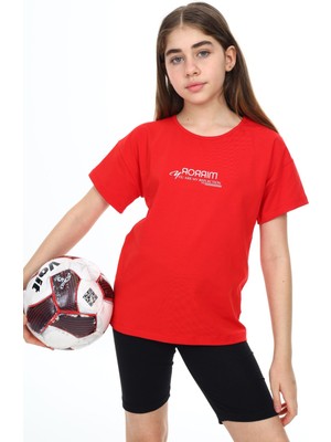 Toontoy Kız Çocuk Baskılı Tişört