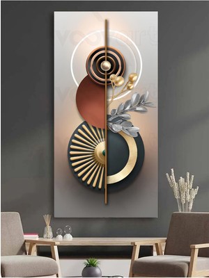 Modern Altın Kanvas Tablo