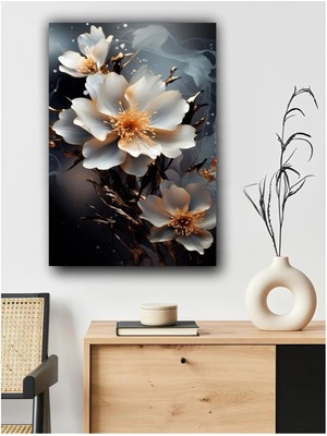 Sanatsal Renkli Lale Bahçesi Kanvas Tablo