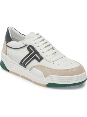 Tergan  Beyaz Hakiki Deri Kadın Sneaker - K24I1AY67317-M03