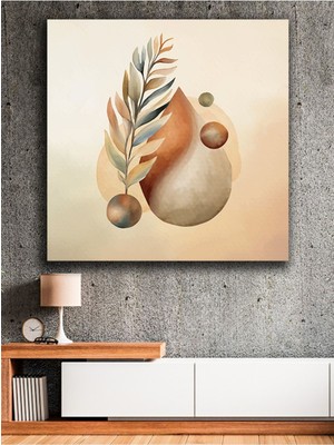 Nude Renklerde Sanatsal Modern Kanvas Tablo