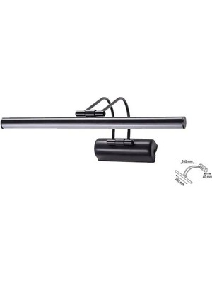 6W Flüt Aplik Siyah Kasa Gün Işığı