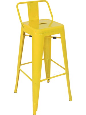 Chairlife Tolix Sırtlı Metal Bar Tabure