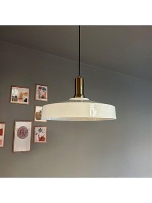 Açe Beyaz Tekli Eskitme Fener Başlık Avize Retro Sarkıt Ofis Showroom Salon Mutfak Avizeleri