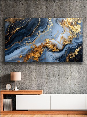 Mermer Görünümlü Modern Kanvas Tablo