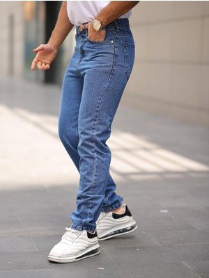 Erkek Baggy Comstar Salaş Bol ve Rahat Kalıp Jeans Pantolon