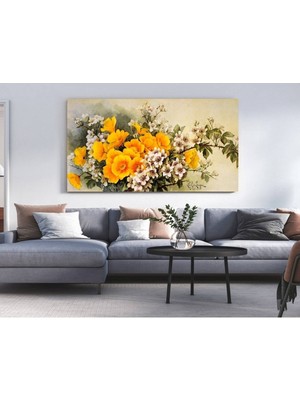 Kanvas Sarı Çiçekler