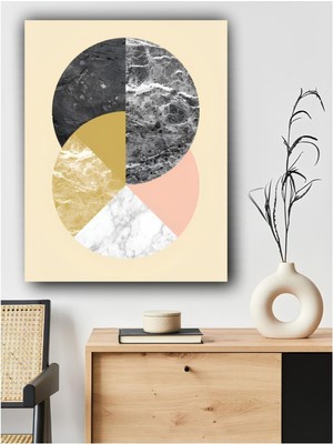 Modern Dairesel Desenler Kanvas Tablo