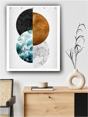 Modern Dairesel Desenler Kanvas Tablo