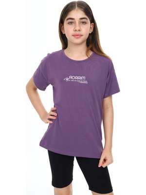 Toontoy Kız Çocuk Baskılı Tişört