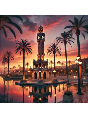 Izmir Saat Kulesi Kanvas Tablo