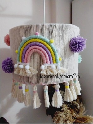 Makrome Avize (Gökkusagı Detaylı)