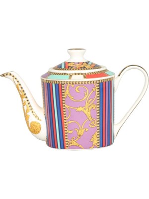 LuckyArt Lucky Art Valencıa Bone Çaydanlık 1000 ml Şık Desenli ve Renkli Tasarım ile Mükemmel Kullanım