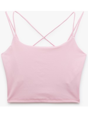 Koton Çaprak Askılı Spor Crop Atlet