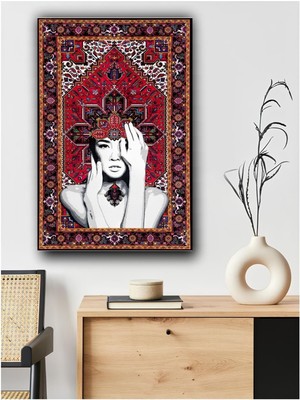 Halı Desen Modern Kanvas Tablo