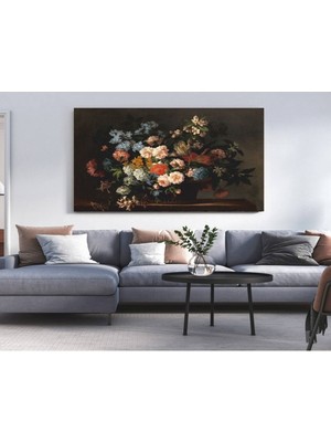 Kanvas Renkli Çiçek Tablo