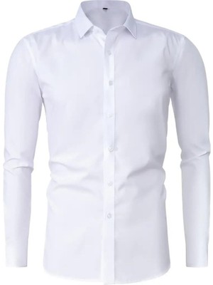 Erkek Slim Fitt Uzun Kol Likralı Gömlek 2392 BGL-ST04380