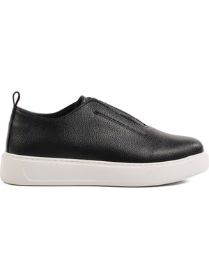 Aspor Siyah Slip-On Erkek Casual Ayakkabı