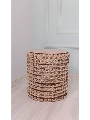 Mediterian Doğal Hasır 30 Cm Kapaklı Çok Amaçlı Sepet, Düzenleyici, Organizer, Oyuncak ve Çamaşır için