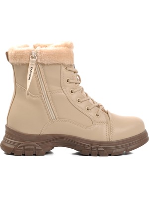 Aspor Bej Vizon Içi Polarlı Kadın Bot