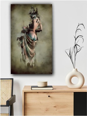 Soyut Kadın Kanvas Tablo