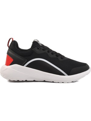 Walkway Siyah Beyaz Fileli Hafif Unisex Spor Ayakkabı