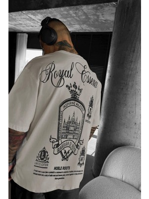 Millionaire Erkek Taş Royal Essence Oversize Fit Bol Geniş Kalıp Salaş Kesim T-Shirt