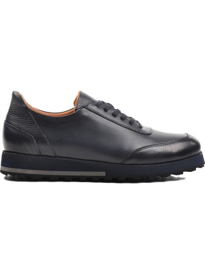 Aspor Lacivert  Deri Erkek Casual Ayakkabı Premium