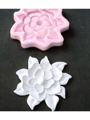 Morlalem 10CM Çiçek Silikon Kalıp K-1094, Kokulu Taş Sabun Alçı Mum Kalıbı