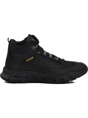 Bulldozer Siyah Nubuk  Deri Sneaker Erkek Bot