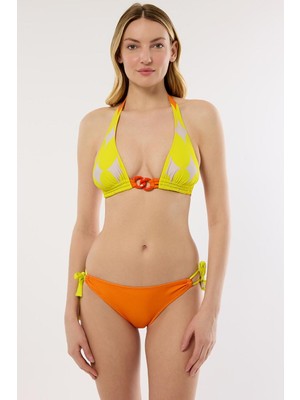 Ayyıldız 4612 Sarı Desenli Bikini Takımı