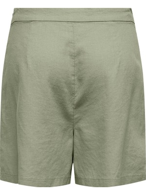 Only Onlcaro Hw Lınen Bl Pleat Shorts cc Pnt 15338728