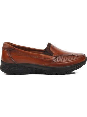 Aspor Taba Kadın Düz Rahat Günlük Ayakkabı