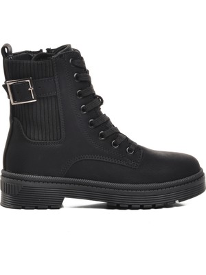 Aspor Siyah Zümrüt Içi Polarlı Kız Çocuk Bot