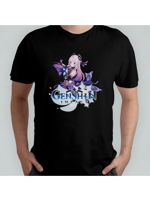 Pixxa Genshin Impact Citlali Unisex %100 Pamuklu Bisiklet Yaka T-Shirt
